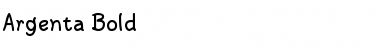Download Argenta Bold Font Title Preview