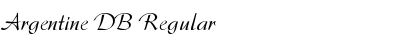 Download Argentine DB Regular Font Title Preview