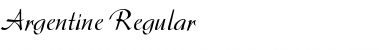 Download Argentine Regular Font Title Preview