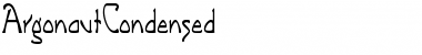Download ArgonautCondensed Regular Font Title Preview