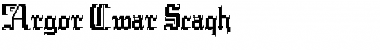 Download Argor Cwar Scaqh Regular Font Title Preview