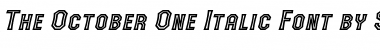 Download The October One Italic Font Title Preview