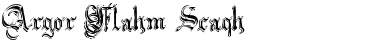 Download Argor Flahm Scaqh Regular Font Title Preview