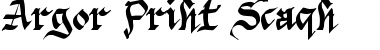 Download Argor Priht Scaqh Regular Font Title Preview