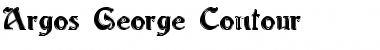 Download Argos George Contour Regular Font Title Preview