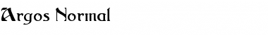 Download Argos Normal Font Title Preview