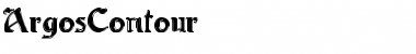 Download ArgosContour Regular Font Title Preview