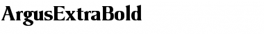 Download ArgusExtraBold Regular Font Title Preview