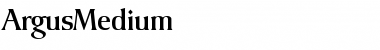 Download ArgusMedium Regular Font Title Preview