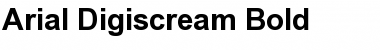 Download Arial Digiscream Bold Font Title Preview