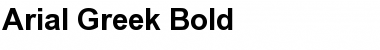 Download Arial Greek Bold Font