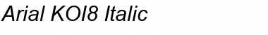 Download Arial KOI8 Italic Font Title Preview