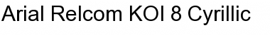 Download Arial-Relcom KOI-8 Cyrillic Font Title Preview