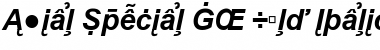 Download Arial Special G2 Bold Italic Font Title Preview