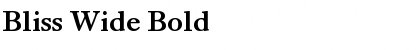 Download Bliss Wide Bold Font Title Preview