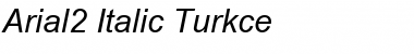 Download Arial2 Italic Turkce Font Title Preview