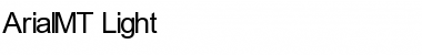 Download ArialMT Light Font Title Preview