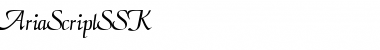 Download AriaScriptSSK Regular Font Title Preview