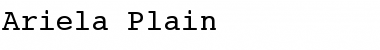 Download Ariela Plain Font Title Preview