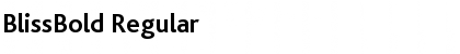Download BlissBold Regular Font Title Preview