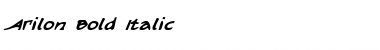 Download Arilon Bold Italic Bold Italic Font Title Preview