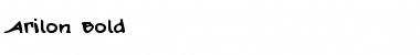 Download Arilon Bold Bold Font Title Preview