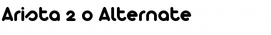 Download Arista 2.0 Alternate Regular Font Title Preview