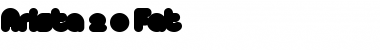 Download Arista 2.0 Fat Regular Font Title Preview