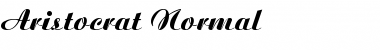 Download Aristocrat Normal Font Title Preview