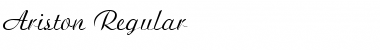 Download Ariston Regular Regular Font Title Preview