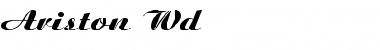 Download Ariston Wd Regular Font Title Preview