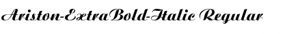 Download Ariston-ExtraBold-Italic Regular Font Title Preview