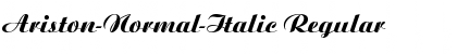 Download Ariston-Normal-Italic Regular Font Title Preview