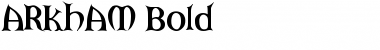 Download ARKHAM Bold Font Title Preview