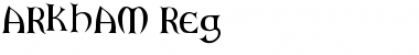 Download ARKHAM Reg Font Title Preview