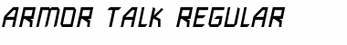 Download Armor Talk Regular Font Title Preview