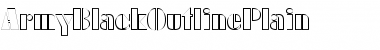 Download ArmyBlackOutline Plain Font Title Preview