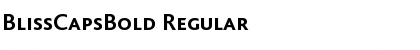 Download BlissCapsBold Regular Font Title Preview