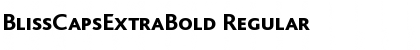 Download BlissCapsExtraBold Regular Font Title Preview