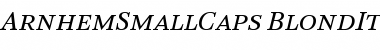 Download ArnhemSmallCaps Medium Font Title Preview