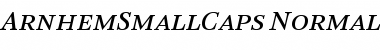 Download ArnhemSmallCaps Medium Font Title Preview