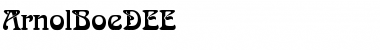 Download ArnolBoeDEE Regular Font Title Preview
