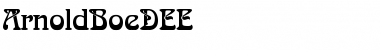 Download ArnoldBoeDEE Regular Font Title Preview