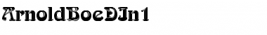 Download ArnoldBoeDIn1 Regular Font Title Preview