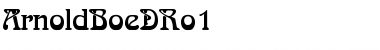 Download ArnoldBoeDRo1 Regular Font Title Preview