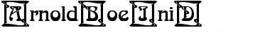 Download ArnoldBoeIniD Regular Font Title Preview