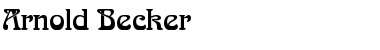 Download Arnold Becker Regular Font Title Preview