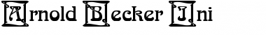 Download Arnold Becker Ini Regular Font Title Preview