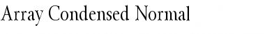 Download Array Condensed Normal Font Title Preview