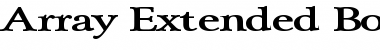 Download Array Extended Bold Font Title Preview